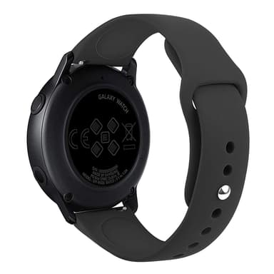 Silikonarmband för Samsung Galaxy Watch Active Svart 22 mm