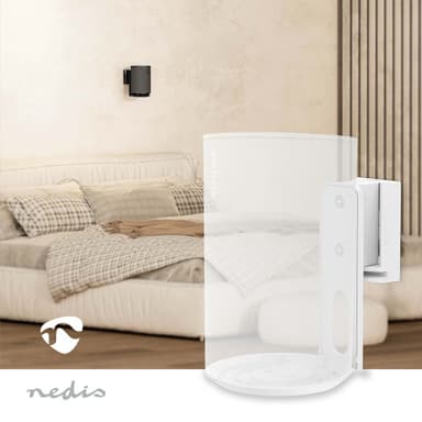 Nedis Högtalar Fäste | Kompatibel med: Sonos® Era100 | Vägg | 3 kg | Tilt / Vridning | Går att tilta | Roterbar | ABS / Metall | Vit