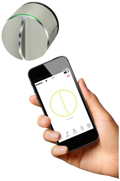 Danalås V3 2024 smart lås (svart och brunt/Bluetooth/Euro)