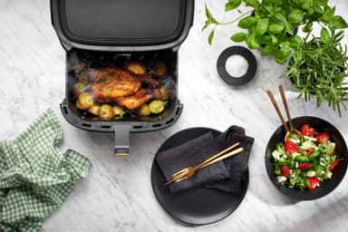 F&B Digital Dual Heat airfryer 8L (svart)