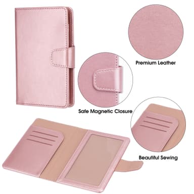 Resedokumentkorthållare Rosa