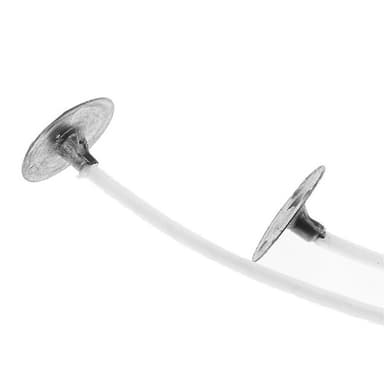 Vaxade ljusvekar (20 cm) 100 st Vit