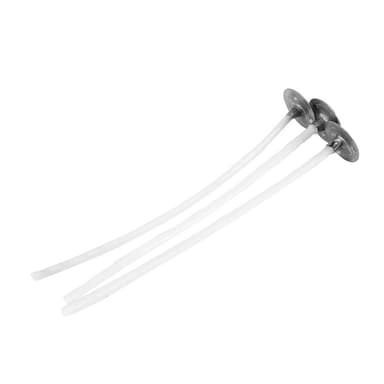 Vaxade ljusvekar (20 cm) 100 st Vit