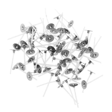Vaxade ljusvekar (20 cm) 100 st Vit