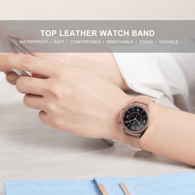 Läderarmband för Samsung Galaxy Watch 3 Rosa