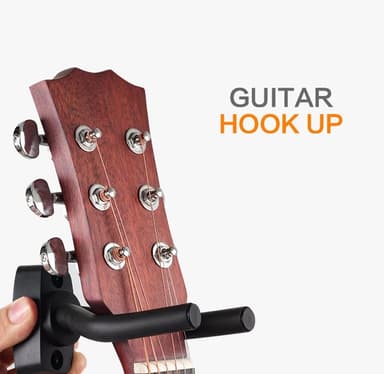 Universell gitarrhängare Svart 2-pack