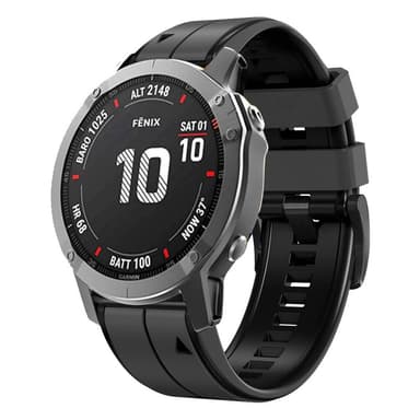Klockarmband 22 mm för Garmin Fenix7/7 Pro, Fenix 5, Quatix 5 Svart
