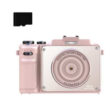Digitalkamera 4K/48MP/18X digital zoom/autofokus/dubbelkamera 32GB min