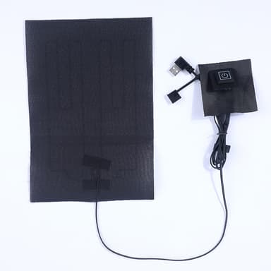 Elektrisk värmedyna för kläder Svart 16x25 cm