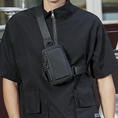 Lätt crossbody-väska 12x19x3 cm