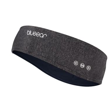 Sovhörlurar - Pannband med Bluetooth hörlurar och mikrofon Mörkgrå