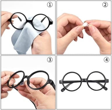 Nässkydd för glasögon 10 par Transparent 15x7x1 mm