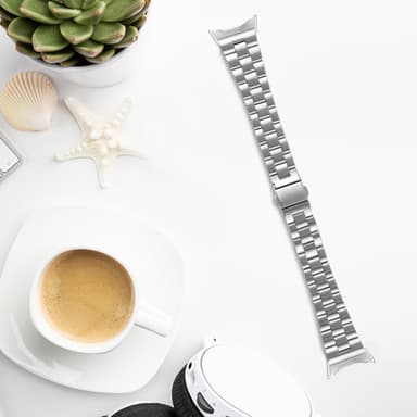 20 mm klockarm i rostfritt stål för Google Pixel Watch Silver