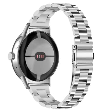 20 mm klockarm i rostfritt stål för Google Pixel Watch Silver