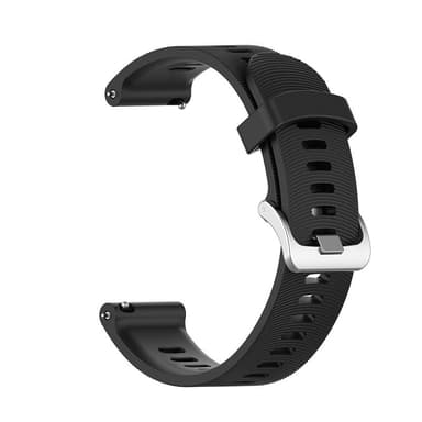 Klockarmband för Garmin Forerunner 245 Silikon Svart 20 mm