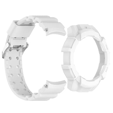 Klockarmband med skyddsfodral för Samsung Galaxy Watch 6 44mm Vit