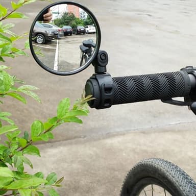 Justerbara cykelspeglar backspeglar 2-pack Svart