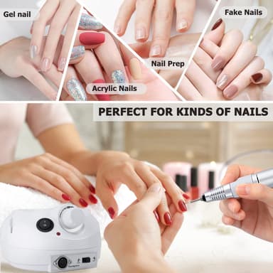 Elektrisk nagelfil med tillbehör