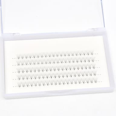 Franskluster ögonfransförlängning 6D-D 100-delar Svart 11 mm
