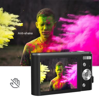 Digitalkamera 2.7K 48MP 1080P, 16x zoom, anti-shake, face recognition
