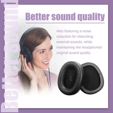 Öronkuddar till B&O Beoplay H95 Svart