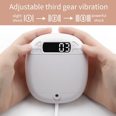 Vibrerande väckarklocka med snooze-funktion Vit