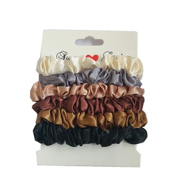 Scrunchies 6-pack Flerfärgad