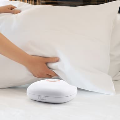 Vibrerande väckarklocka med snooze-funktion Vit