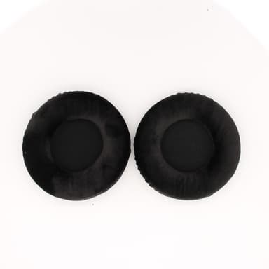 1 par universella runda flanellhörlursöverdrag öronkuddar 8 cm