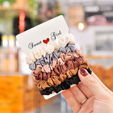 Scrunchies 6-pack Flerfärgad