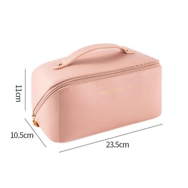 sminkväska stor / Rymlig Necessär - Väska för Smink - Makeup Bag Rosa