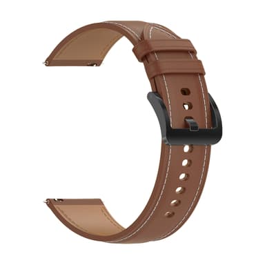 Armband äkta läder Mörkbrun