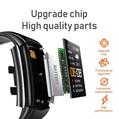 Aktivitetsarmband / Fitnessarmband / Pulsklocka Vit