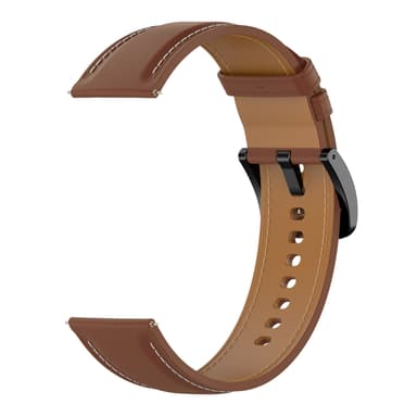 Armband äkta läder Mörkbrun