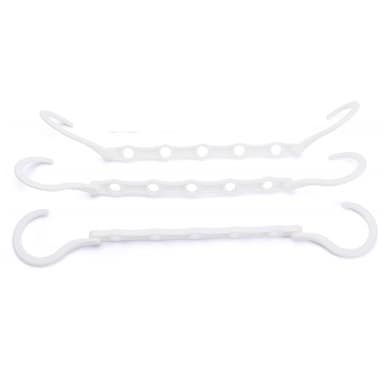 Multifunktionell femhålshängare 3-pack Vit
