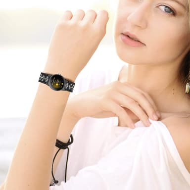 Watch Band Bling Crystal Diamonds Bands för Google Pixel Watch Svart
