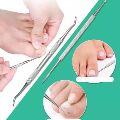 Pedikyrkit med 6 fotvårdsredskap Svart