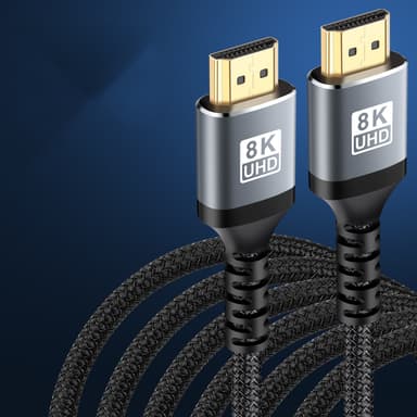 2.1 HDMI-kabel 8K vid 60Hz / 4K vid 120Hz Flerfärgad 5 m