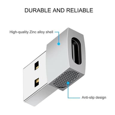 USB-C till USB-adapter Svart