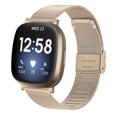 Fitbit Versa 3 / Sense armband Rostfritt stål Guld
