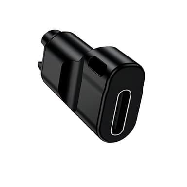 USB-C adapter för laddning av Garmin-klocka Svart
