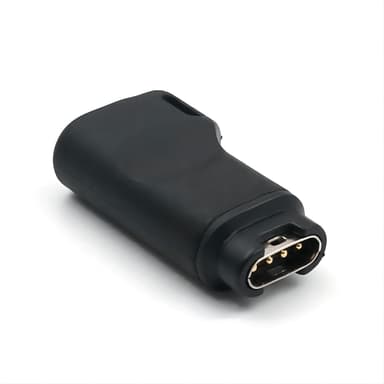 USB-C adapter för laddning av Garmin-klocka Svart