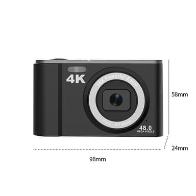 Digitalkamera 4K 48MP 16 x zoom 2,8-tumsskärm