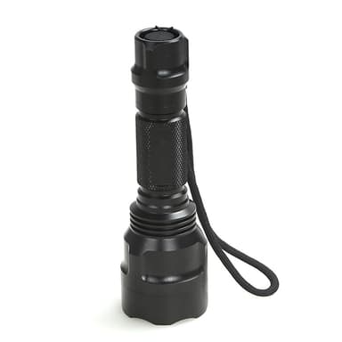 Vattentålig ficklampa 700lm med uppladdningsbart batteri - Svart
