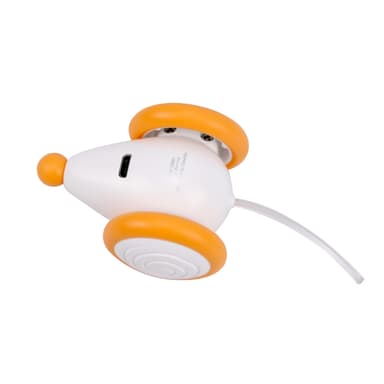 Wicked Mouse interaktiv kattleksak mus Orange/Vit