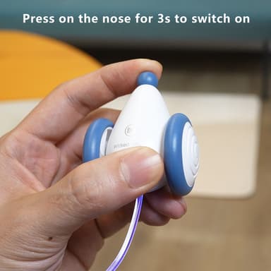 Wicked Mouse interaktiv kattleksak mus Orange/Vit