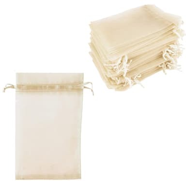Organzapåsar 7x9 cm 50-pack Champagne