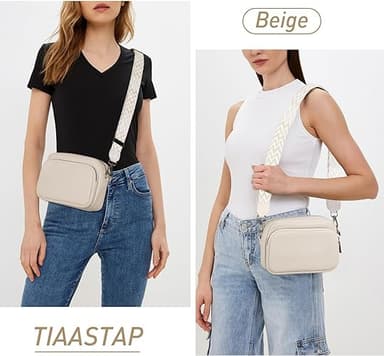 Crossbody-väska Axelremsväska PU-läder Vit