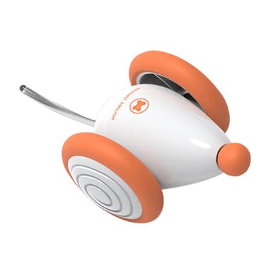 Wicked Mouse interaktiv kattleksak mus Orange/Vit