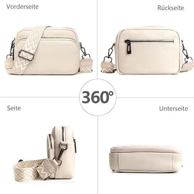 Crossbody-väska Axelremsväska PU-läder Vit